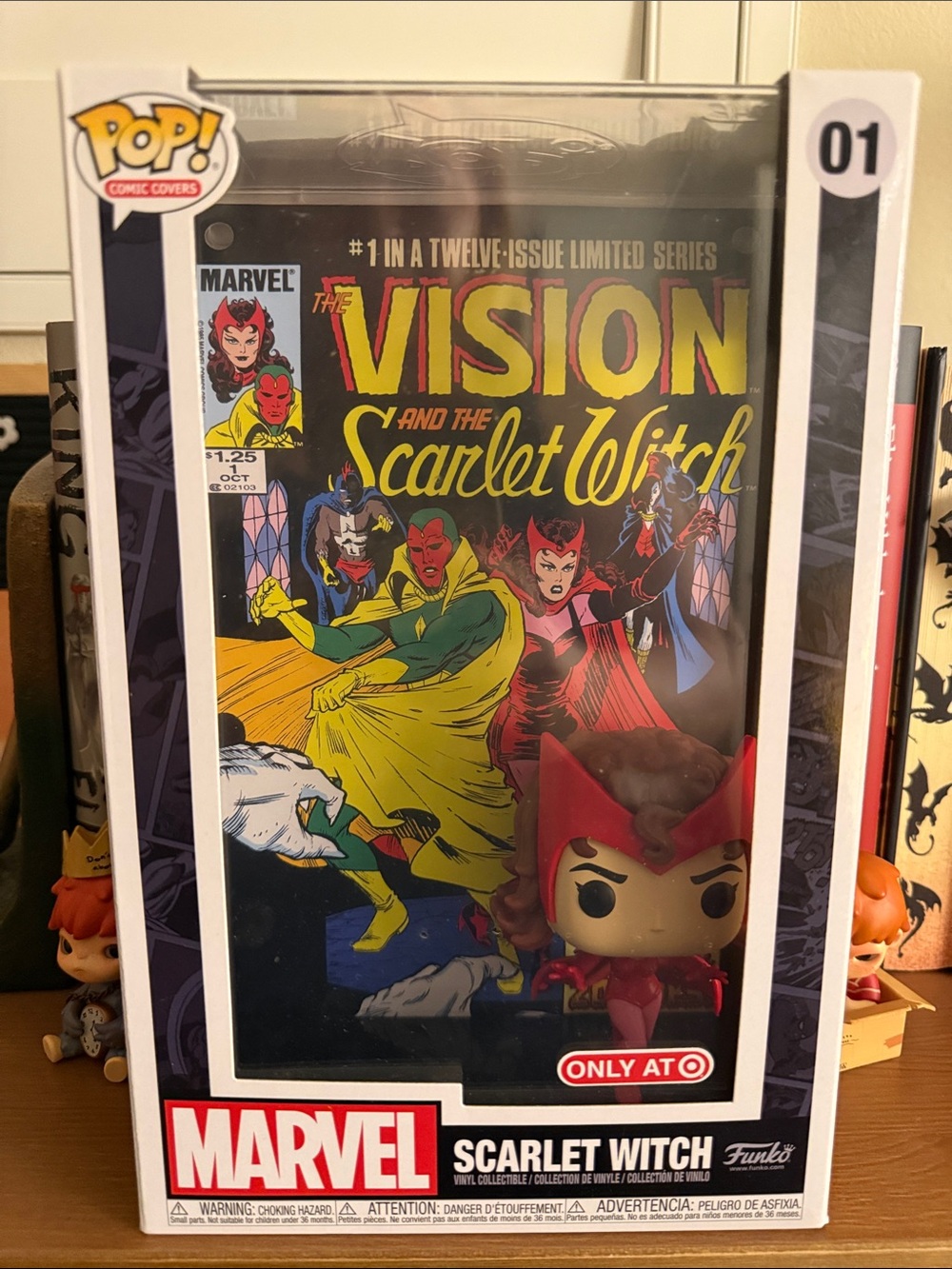 Scarlet witch Funko and comic set